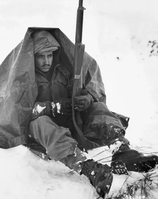 Framed Print : U.S. Soldier During Winter Fighting In Korea