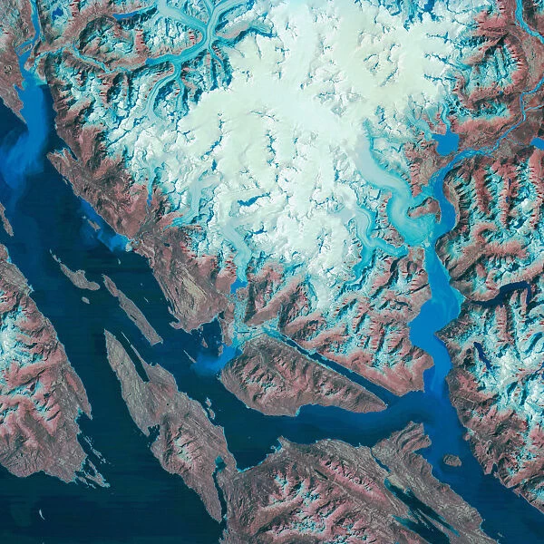 USA, Alaska, Juneau, satellite image