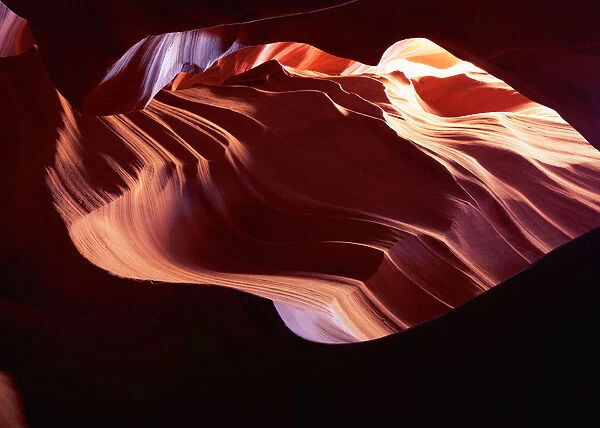 USA, Arizona, Antelope Canyon, water-carved red sandstone