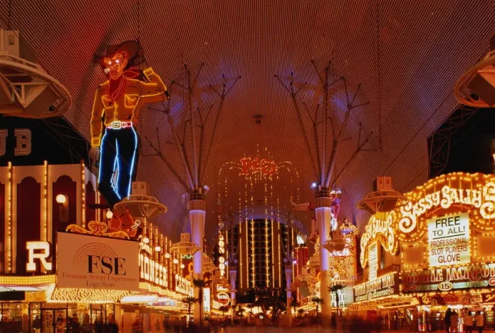 Framed Print : USA, Nevada, Las Vegas, Fremont Street at night Framed Print : USA, Nevada, Las Vegas, Fremont Street at night