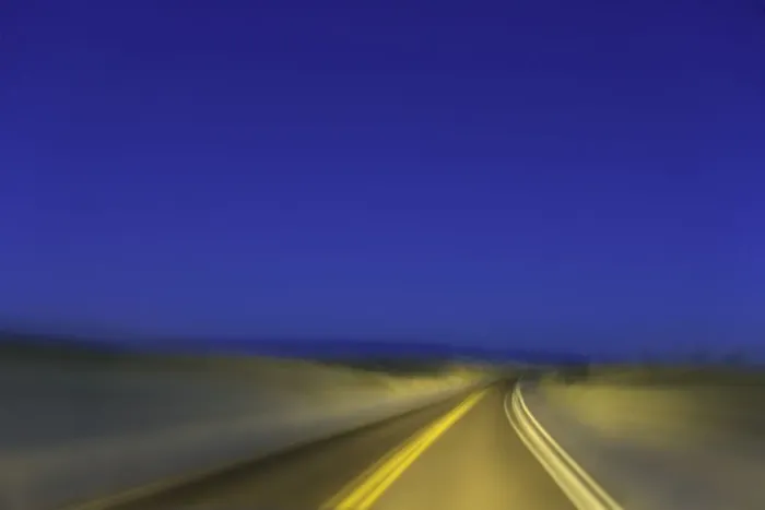 Framed Print : USA, New Mexico, White Sands National Monument, road in dunes, night