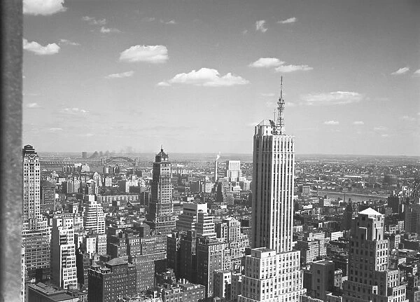 USA, New York city, cityscape (B&W)