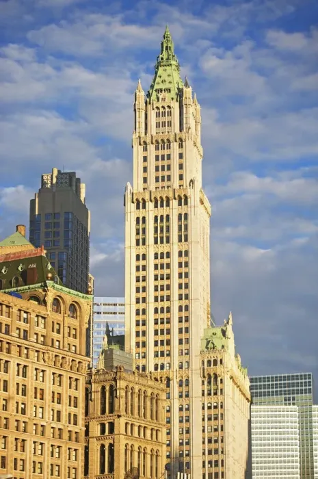 Framed Print : USA, New York State, New York City, Broadway, Woolworth Building