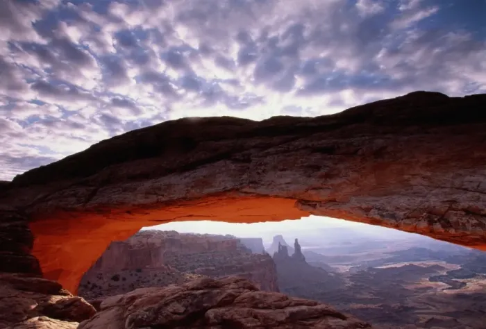 Framed Print : USA, Utah, Canyonlands National Park, Mesa Arch at sunset Framed Print : USA, Utah, Canyonlands National Park, Mesa Arch at sunset