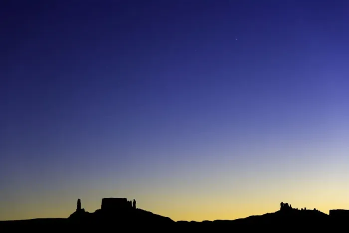 Framed Print : USA, Utah, Colorado Plateau, silhouettes of buttes and mesas at dusk Framed Print : USA, Utah, Colorado Plateau, silhouettes of buttes and mesas at dusk