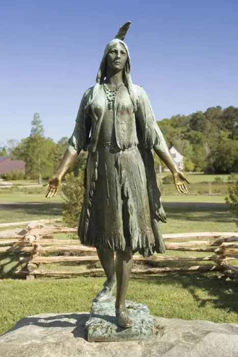 Framed Print : USA, Virginia, Jamestown, Pocahontas Statue Framed Print : USA, Virginia, Jamestown, Pocahontas Statue