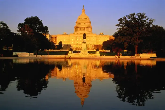 Framed Print : USA, Washington DC, Capitol Building, evening Framed Print : USA, Washington DC, Capitol Building, evening