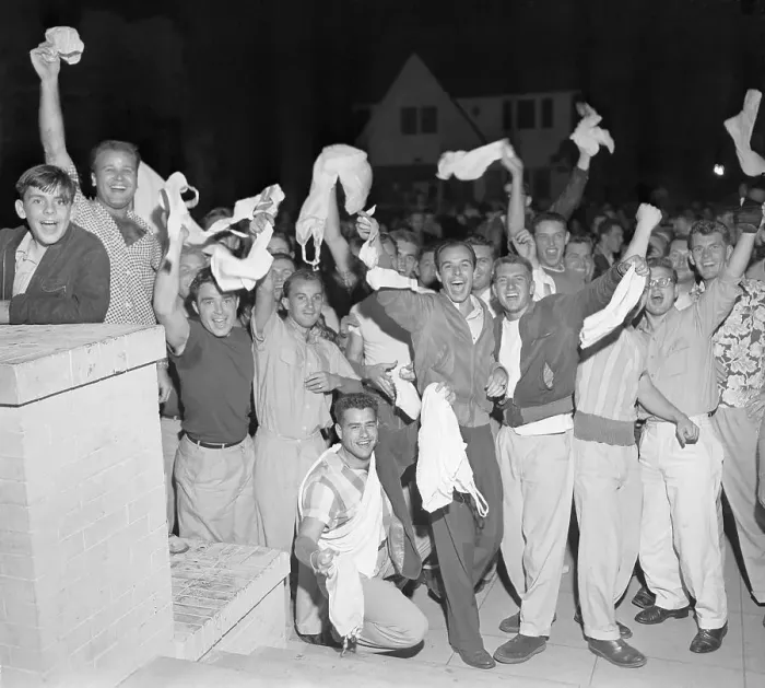 Framed Print : USC Students after Panty Raid Framed Print : USC Students after Panty Raid