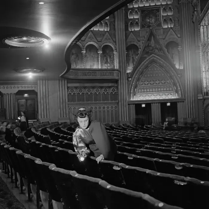 Framed Print : An Usherette, 1954 Framed Print : An Usherette, 1954