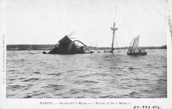 Framed Print : USS Maine Wreck Framed Print : USS Maine Wreck