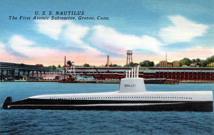Framed Print : U.S.S. Nautilus, the first atomic submarine Framed Print : U.S.S. Nautilus, the first atomic submarine