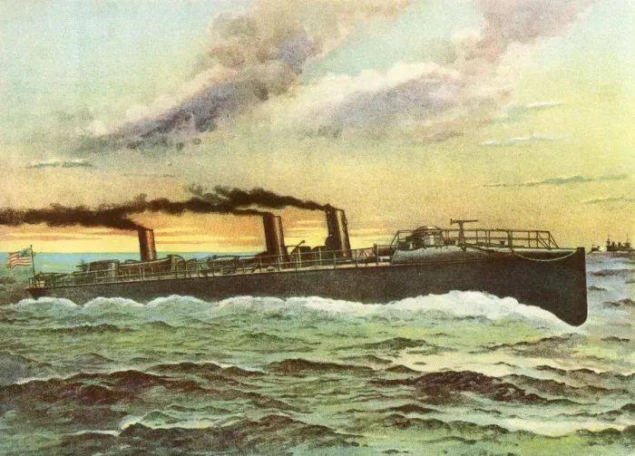 Framed Print : USS Porter Torpedo Boat during the Spanish American War Framed Print : USS Porter Torpedo Boat during the Spanish American War