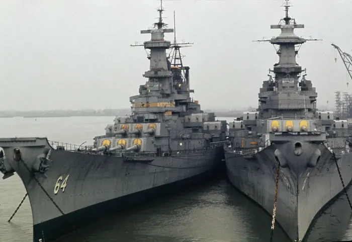 Framed Print : USS Wisconsin And USS New Jersey Framed Print : USS Wisconsin And USS New Jersey
