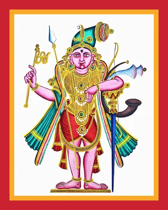 Framed Print : The utsava murti of Rajagopalasvami of Mannargudi