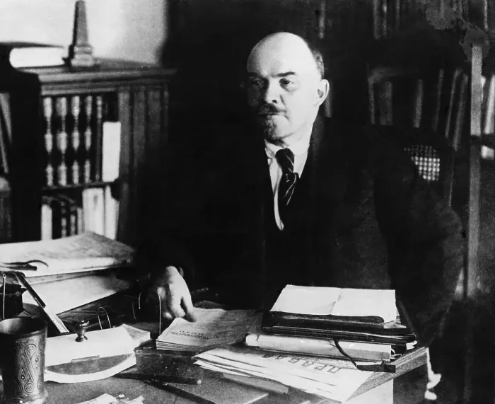 Framed Print : V I Lenin Seated At His Desk Framed Print : V I Lenin Seated At His Desk