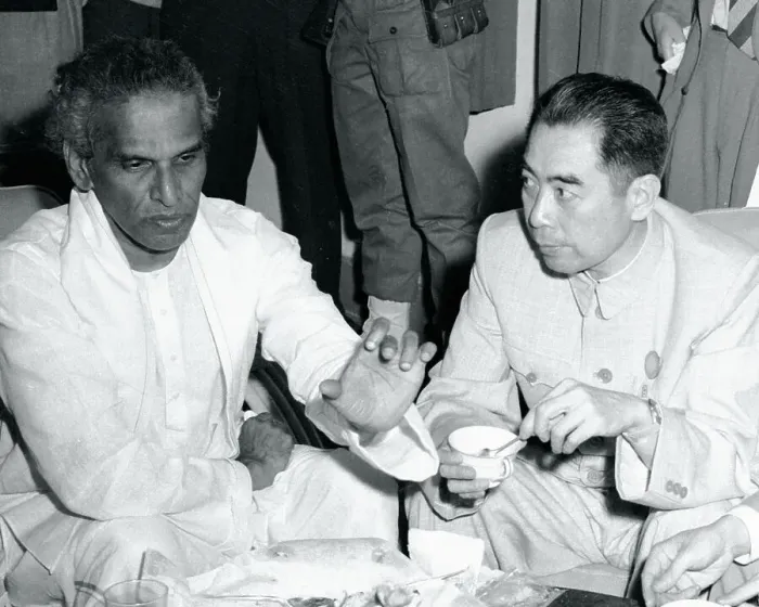 Framed Print : V. K. Krishna Menon and Chou En Lai Conversing Framed Print : V. K. Krishna Menon and Chou En Lai Conversing