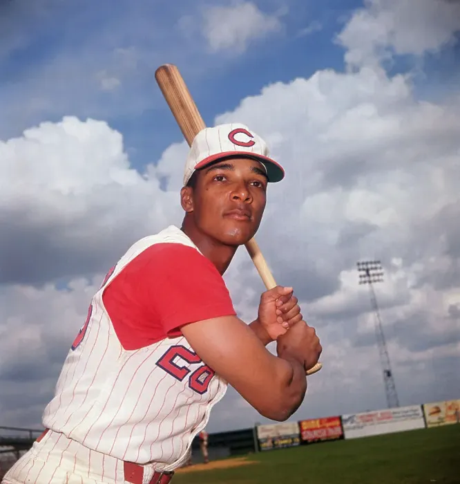 Framed Print : Vada Pinson Holding a Baseball Bat Framed Print : Vada Pinson Holding a Baseball Bat