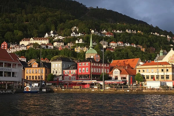 Vagen Harbor and historical Bryggen Waterfront
