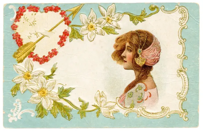 Framed Print : Valentines postcard (XXXL) Framed Print : Valentines postcard (XXXL)