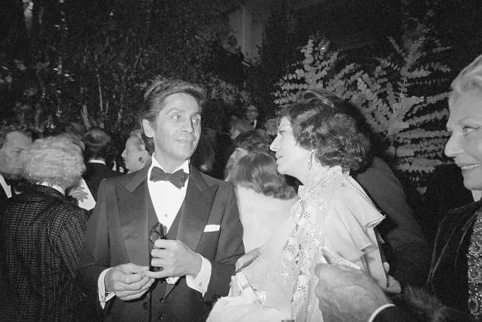 Framed Print : Valentino Garavani Speaking with Princess Soraya Framed Print : Valentino Garavani Speaking with Princess Soraya