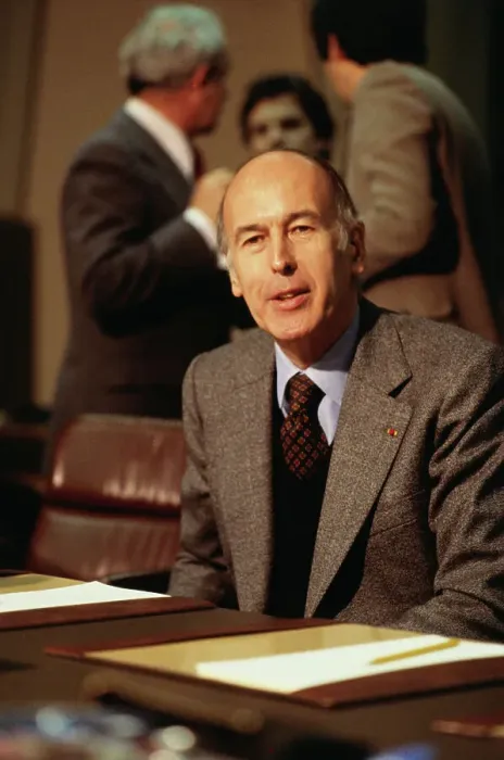 Framed Print : Valery Giscard D'Estaing at Summit Meeting Framed Print : Valery Giscard D'Estaing at Summit Meeting