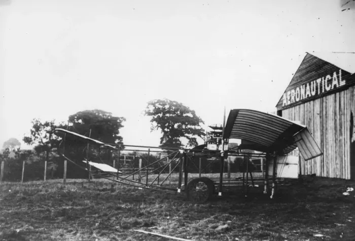 Framed Print : Valkyne I. 1910: Side view of Valkyne I aircraft Framed Print : Valkyne I. 1910: Side view of Valkyne I aircraft
