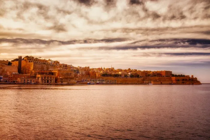 Framed Print : Valletta view from Senglea, Malta Framed Print : Valletta view from Senglea, Malta