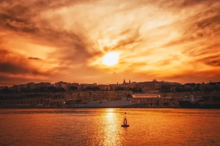 Framed Print : Valletta view from Senglea, Malta