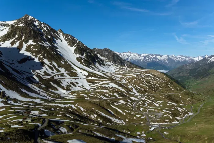 Framed Print : The Valley Of Bareges, Road to The Pic Du Midi and Col Du Tourmalet, Hautes Pyrenees, France