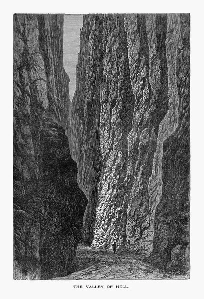 Valley of Hell in Black Forest, Ottenhoefen, Germany, Circa 188