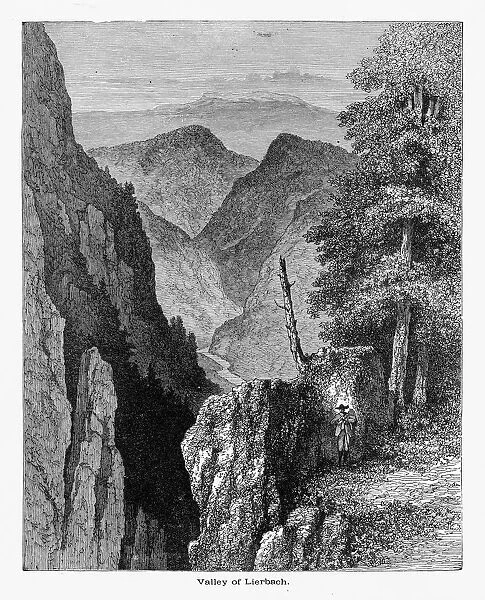 Valley of Lierbach in the Black Forest, Germany Circa 1887