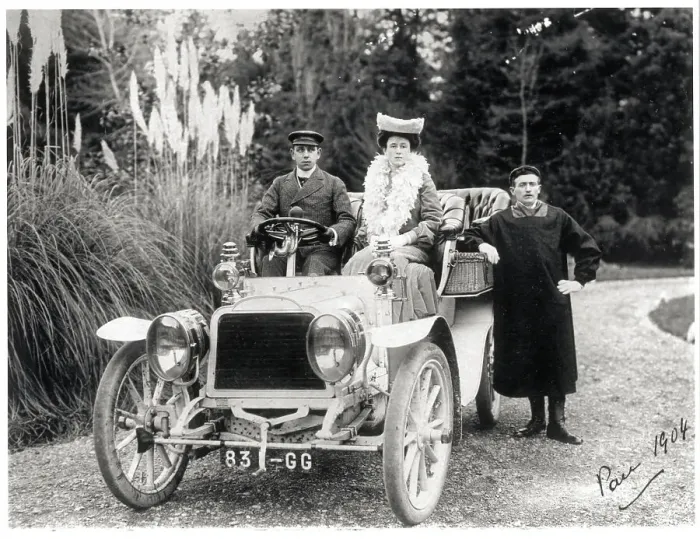 Framed Print : Van Allen Socialites in Automobile Framed Print : Van Allen Socialites in Automobile