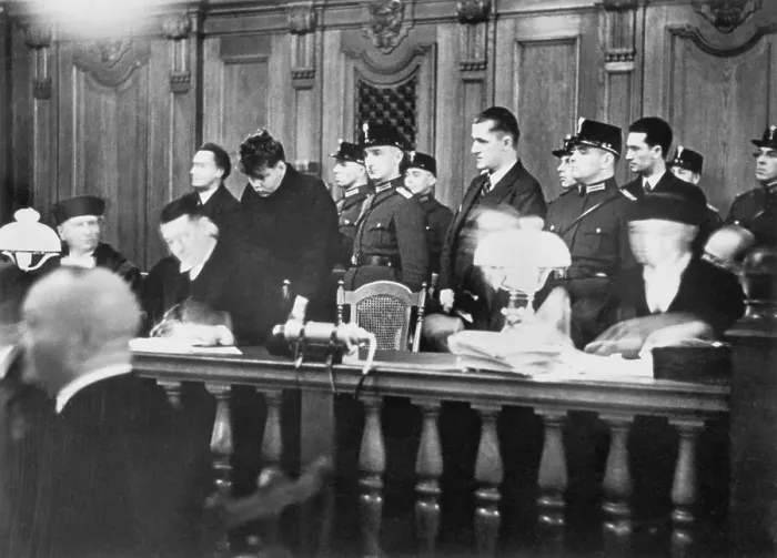 Framed Print : Van Der Lubbe Listening to His Death Sentence Framed Print : Van Der Lubbe Listening to His Death Sentence