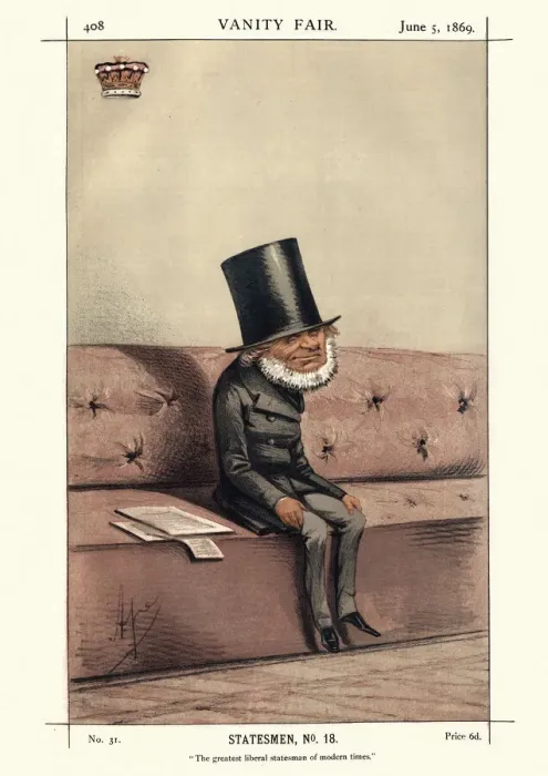 Framed Print : Vanity fair caricature of John Russell, 1st Earl Russell Framed Print : Vanity fair caricature of John Russell, 1st Earl Russell