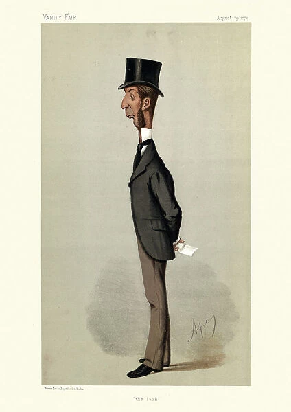 Vanity fair caricature, Rowland Winn, 1874, English industrialist