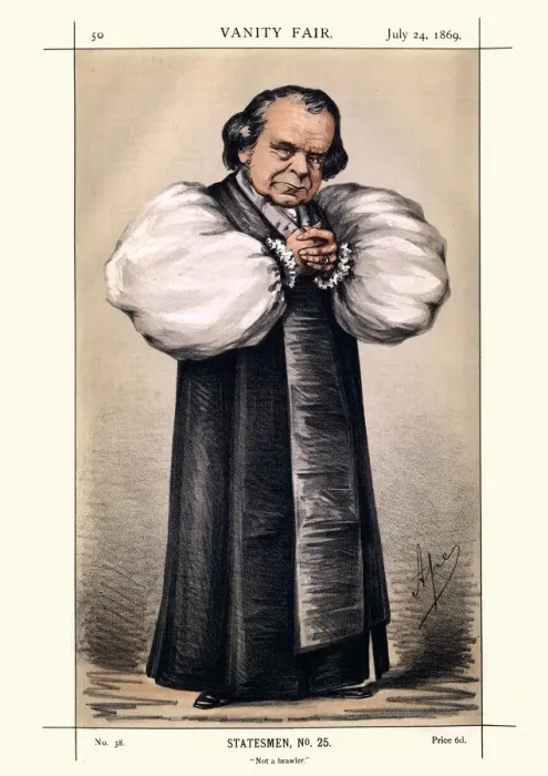 Framed Print : Vanity fair caricature of Samuel Wilberforce, Bishop of Oxford Framed Print : Vanity fair caricature of Samuel Wilberforce, Bishop of Oxford