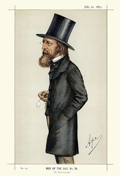 Vanity Fair Print of Alfred, Lord Tennyson