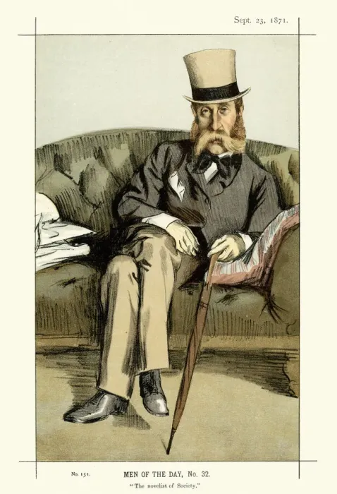 Framed Print : Vanity Fair Print of George Whyte-Melville Framed Print : Vanity Fair Print of George Whyte-Melville