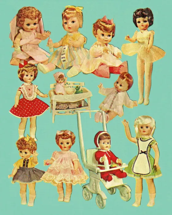 Framed Print : Variety of Dolls Framed Print : Variety of Dolls
