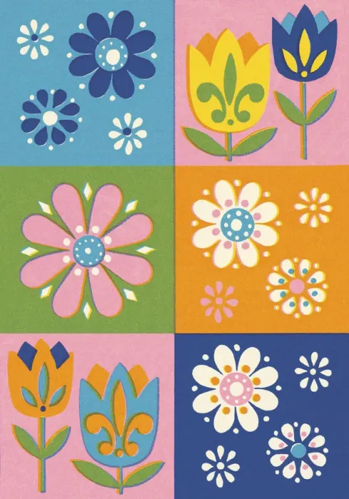 Framed Print : Variety of Flowers