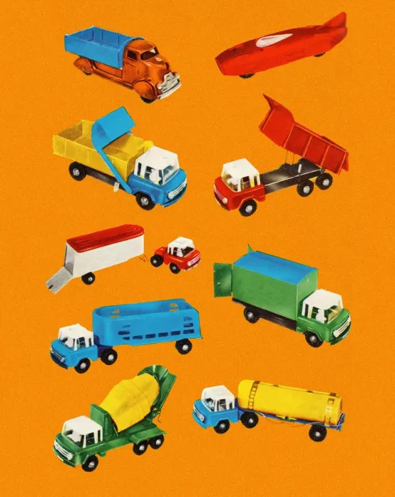 Framed Print : Variety of Trucks Framed Print : Variety of Trucks