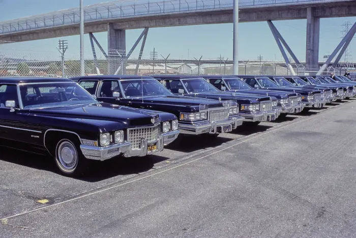 Framed Print : Various Cadillacs, 1977 Framed Print : Various Cadillacs, 1977