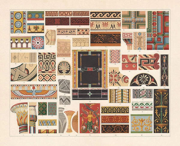 Various patterns of Antiquity, chromolithograph, published in 1897