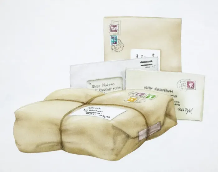 Framed Print : Various postal packages Framed Print : Various postal packages
