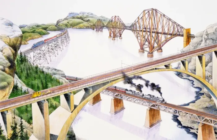 Framed Print : Various railway bridges Framed Print : Various railway bridges