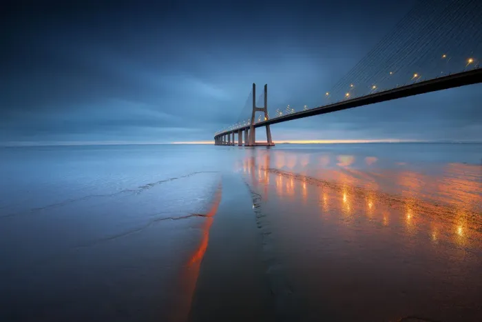 Framed Print : Vasco da Gama bridge Framed Print : Vasco da Gama bridge