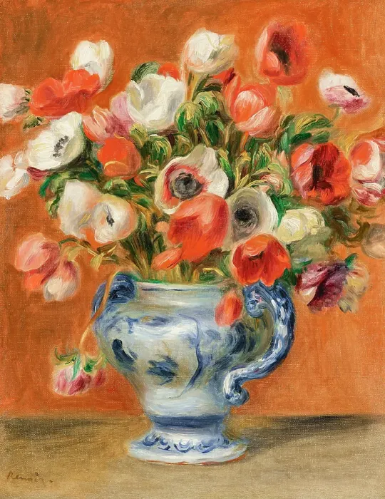 Framed Print : Vase Of Anemones Framed Print : Vase Of Anemones