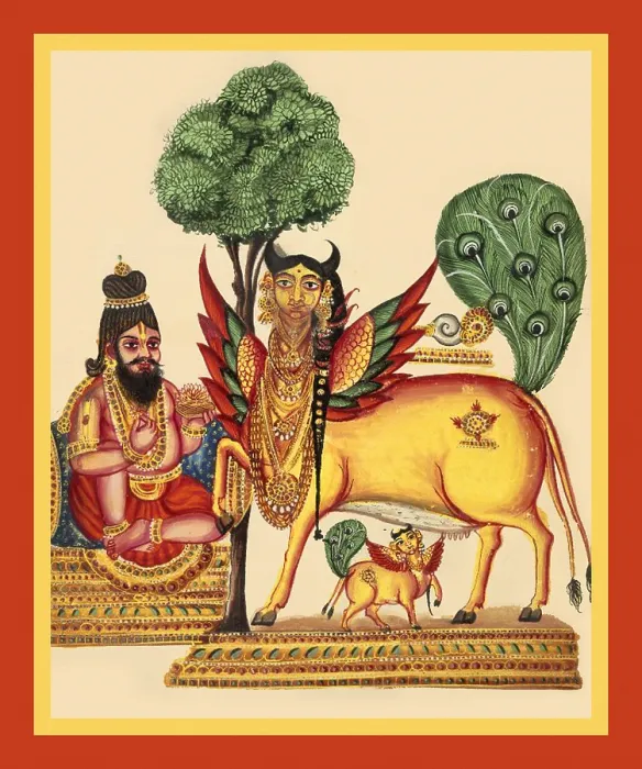 Framed Print : Vasishtha, sits on an asana Framed Print : Vasishtha, sits on an asana