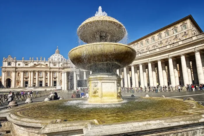 Framed Print : Vatican Fountains in St. Peters Square Framed Print : Vatican Fountains in St. Peters Square
