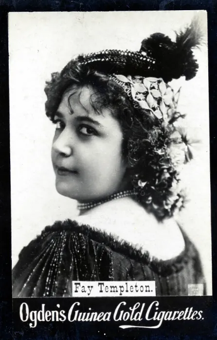 Framed Print : Vaudeville stage actress Fay Templeton, on Ogden's Cigarette Card, circa 1894-1907 Framed Print : Vaudeville stage actress Fay Templeton, on Ogden's Cigarette Card, circa 1894-1907